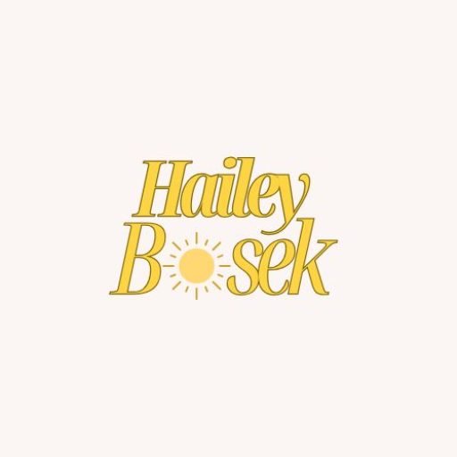 A logo spelling out the name Hailey Bosek